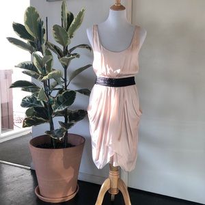 Alice + Olivia Pale Pink Silk Dress Size 6